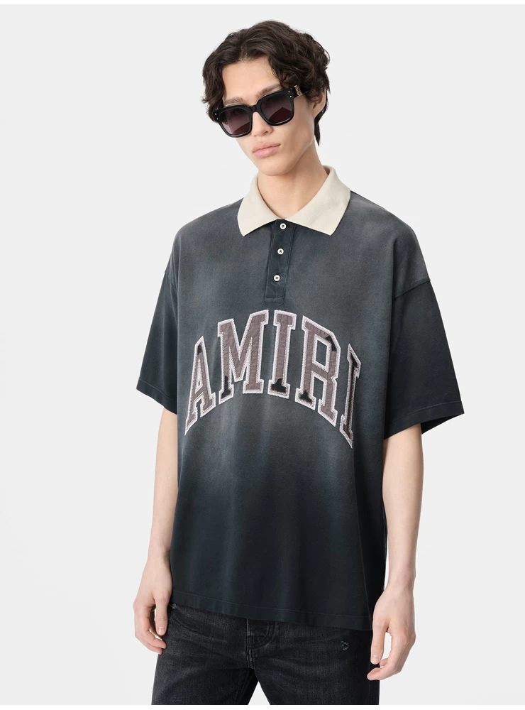 Amiri AMIRI VINTAGE OVERSIZED POLO - Black