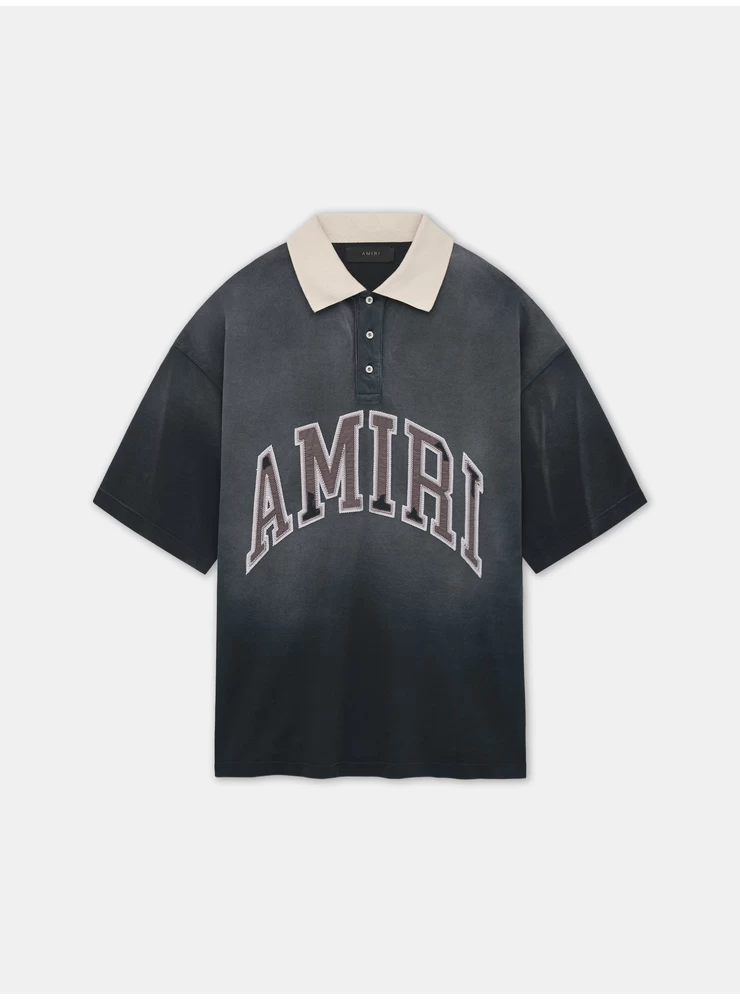 Amiri AMIRI VINTAGE OVERSIZED POLO - Black