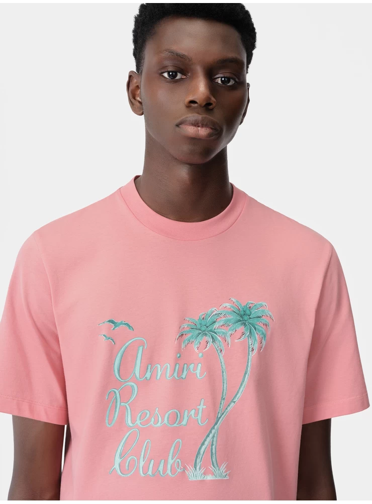 Amiri AMIRI TWISTED PALMS TEE - Flamingo Pink