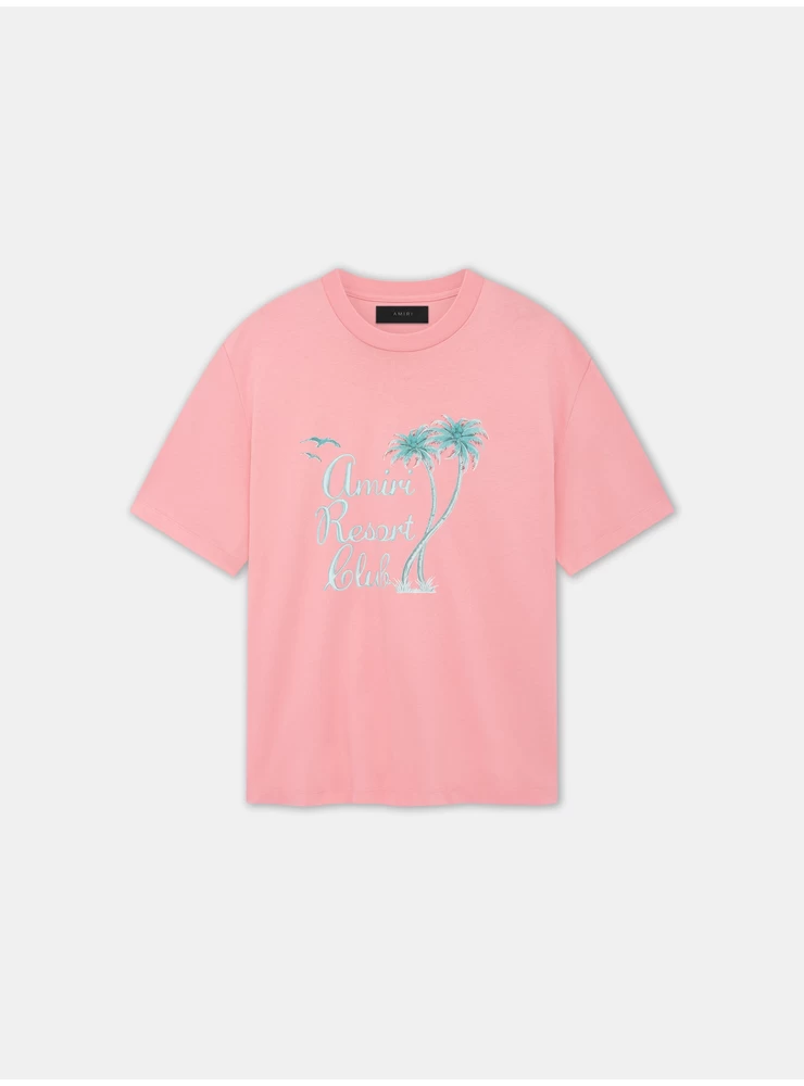 Amiri AMIRI TWISTED PALMS TEE - Flamingo Pink