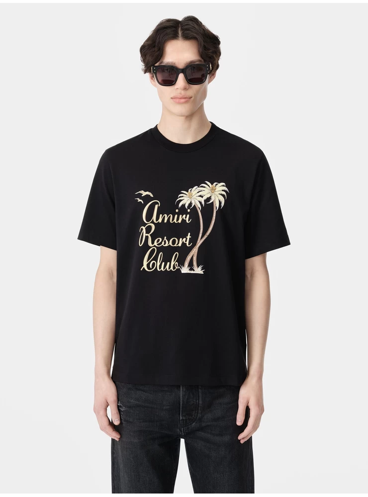 Amiri AMIRI TWISTED PALMS TEE - Black