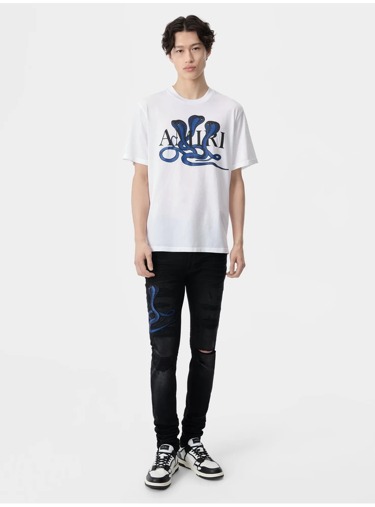 Amiri POISON TEE - White Blue