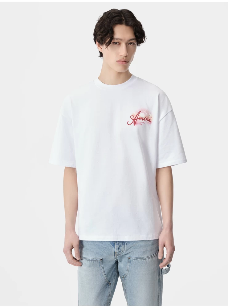 Amiri Amiri Paradise Airbrush-T-Shirt – Weiß
