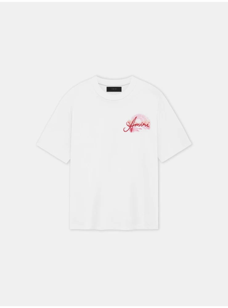 Amiri Amiri Paradise Airbrush-T-Shirt – Weiß