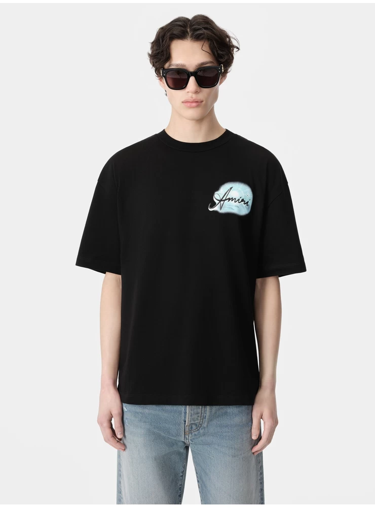 Amiri AMIRI PARADISE AIRBRUSH TEE - Black