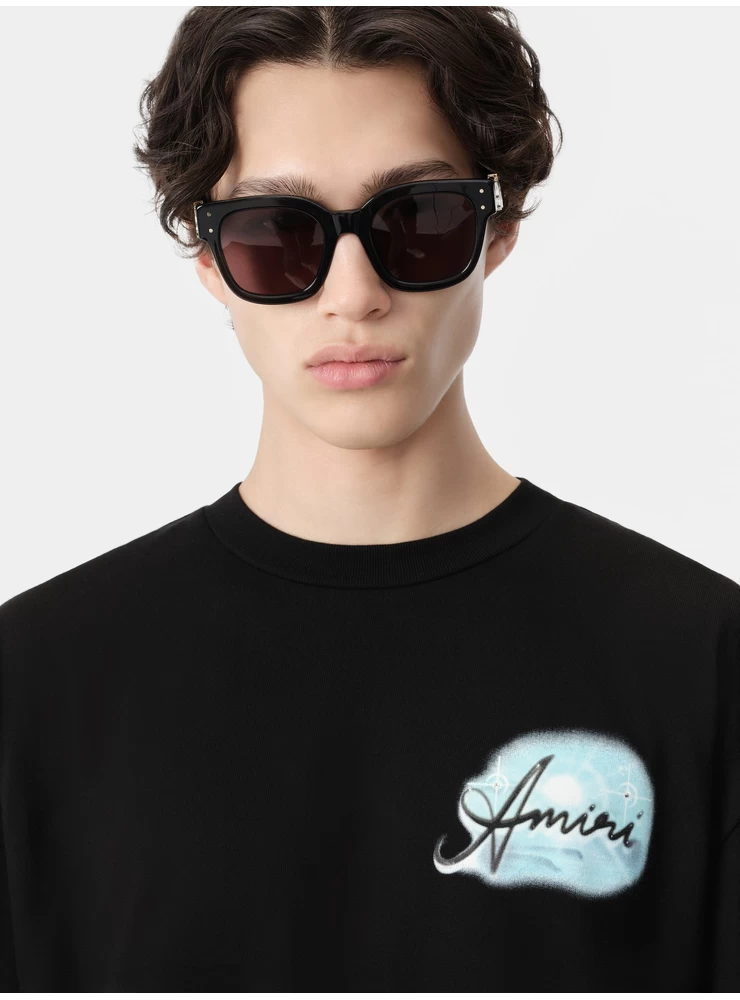 Amiri AMIRI PARADISE AIRBRUSH TEE - Black