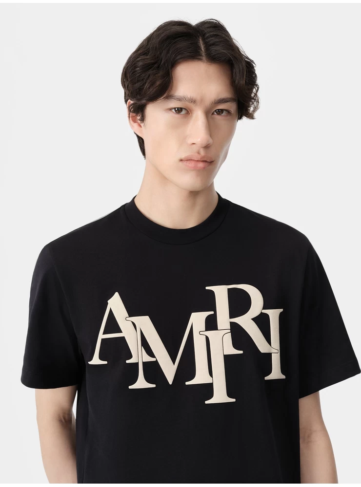 Amiri AMIRI STAGGERED TEE - Black
