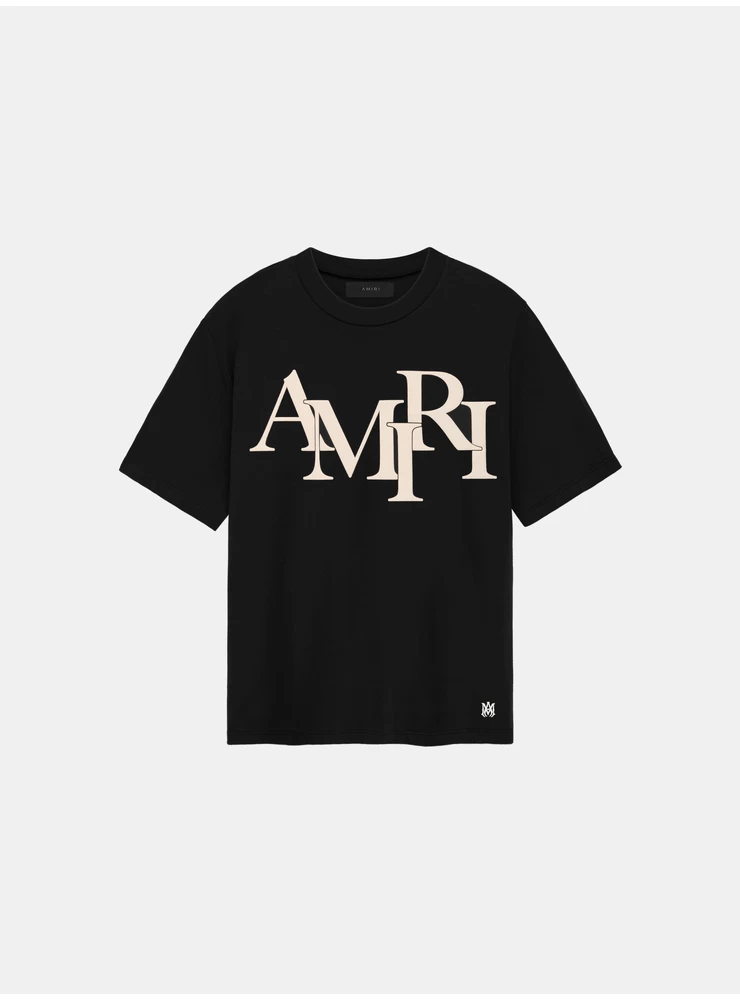 Amiri AMIRI STAGGERED TEE - Black