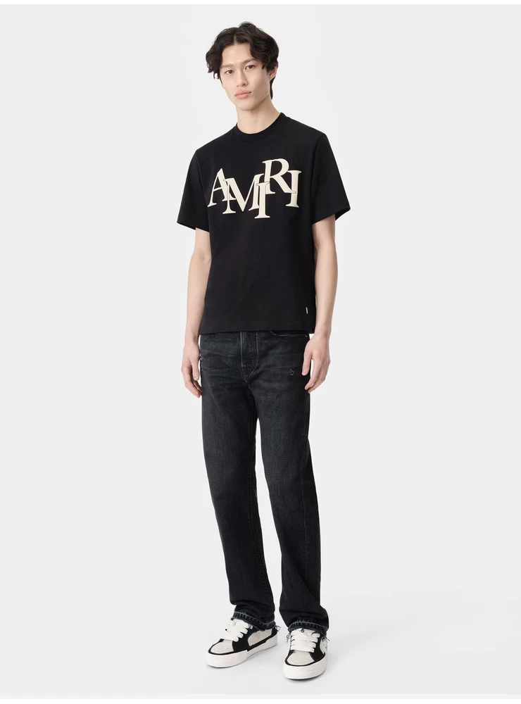 Amiri AMIRI STAGGERED TEE - Black
