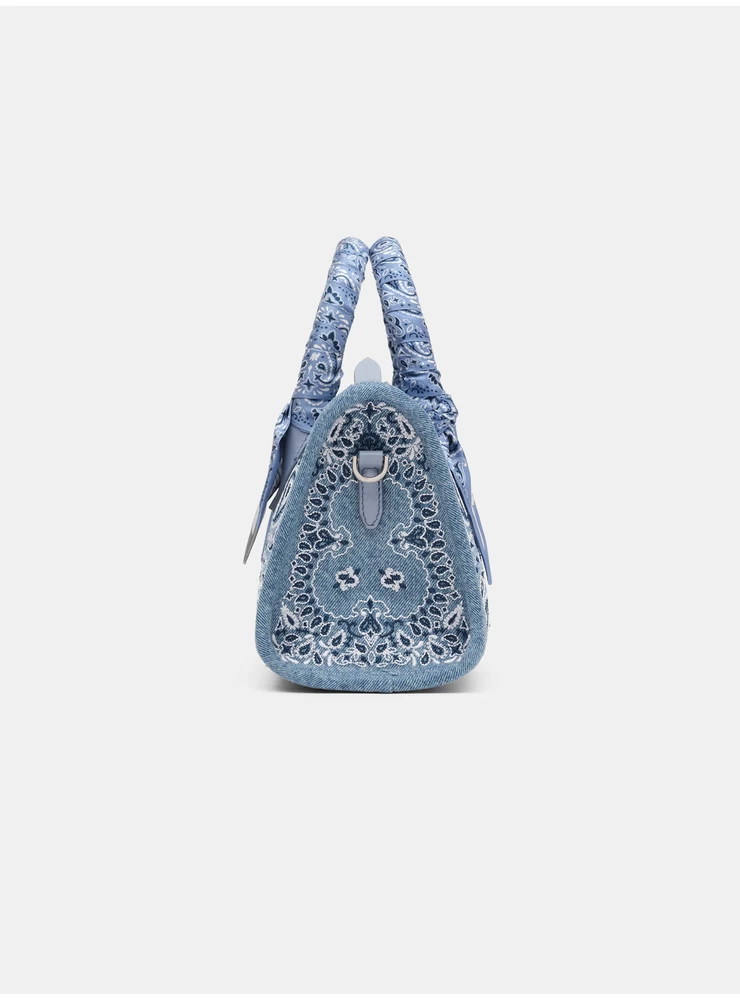 Amiri WOMEN -  BANDANA MICRO TRIANGLE BAG - True Blue