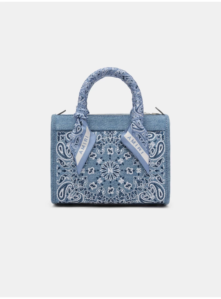 Amiri WOMEN -  BANDANA MICRO TRIANGLE BAG - True Blue