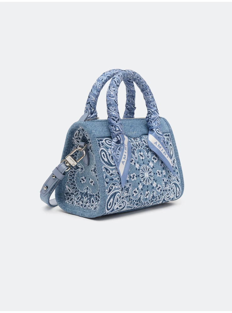 Amiri WOMEN -  BANDANA MICRO TRIANGLE BAG - True Blue