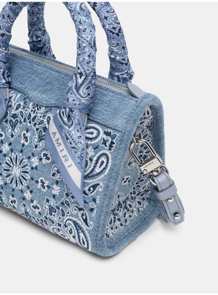 Amiri WOMEN -  BANDANA MICRO TRIANGLE BAG - True Blue