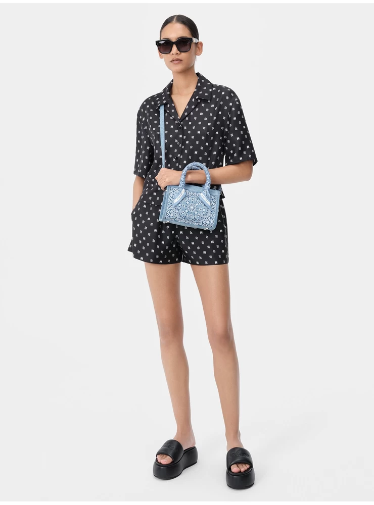 Amiri WOMEN -  BANDANA MICRO TRIANGLE BAG - True Blue