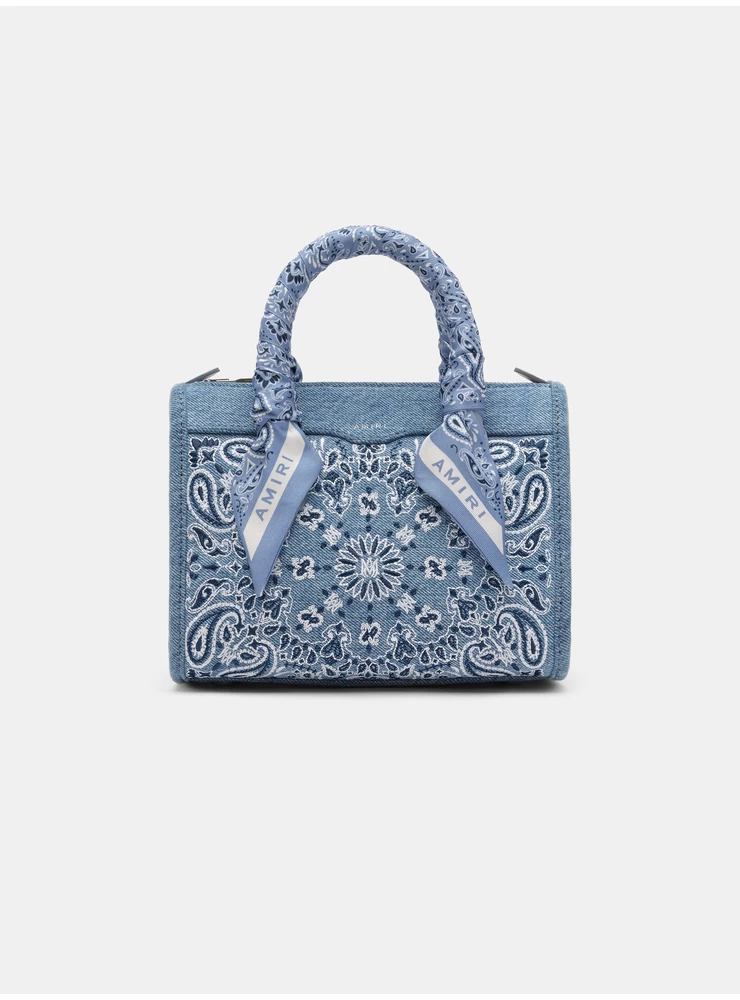 Amiri WOMEN -  BANDANA MICRO TRIANGLE BAG - True Blue