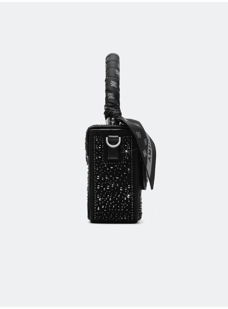 Amiri WOMEN - CRYSTAL MICRO MA BAG - Black