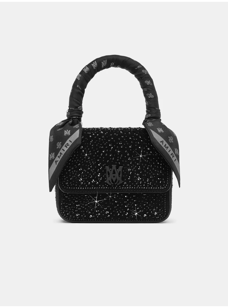 Amiri WOMEN - CRYSTAL MICRO MA BAG - Black