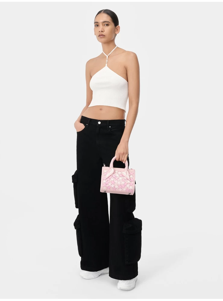 Amiri WOMEN - STARS MICRO TRIANGLE BAG - Pink