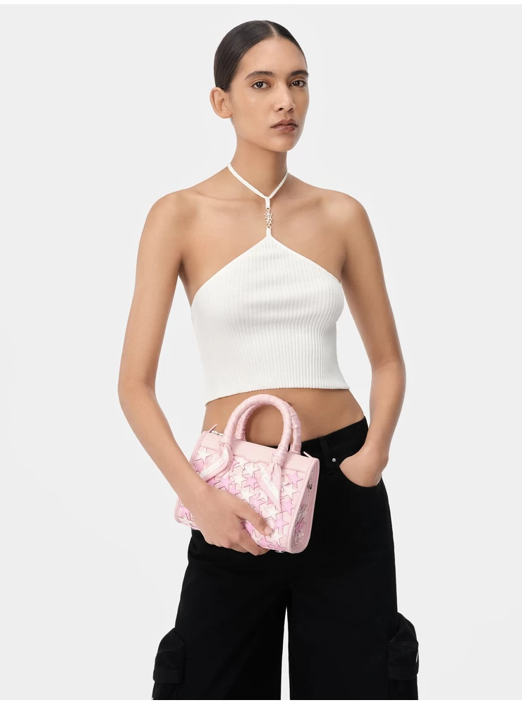 Amiri WOMEN - STARS MICRO TRIANGLE BAG - Pink