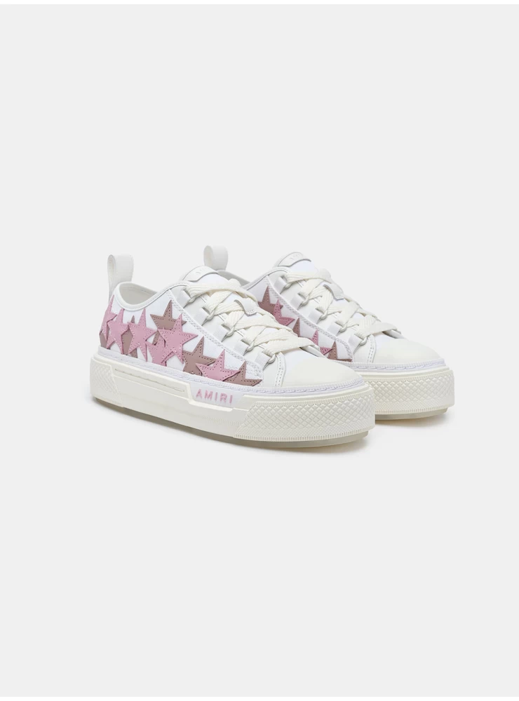 Amiri WOMEN- WOMEN'S STARS COURT LOW - WHITE/PINK