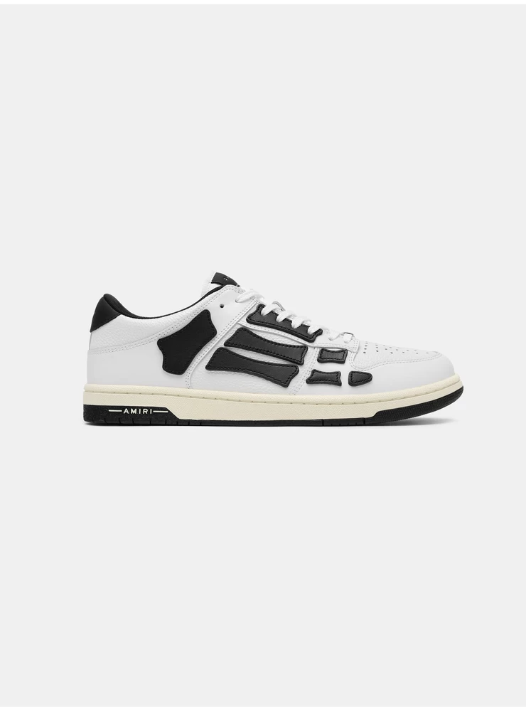 Amiri WOMEN- WOMEN'S SKEL-TOP LOW -  WHITE BLACK