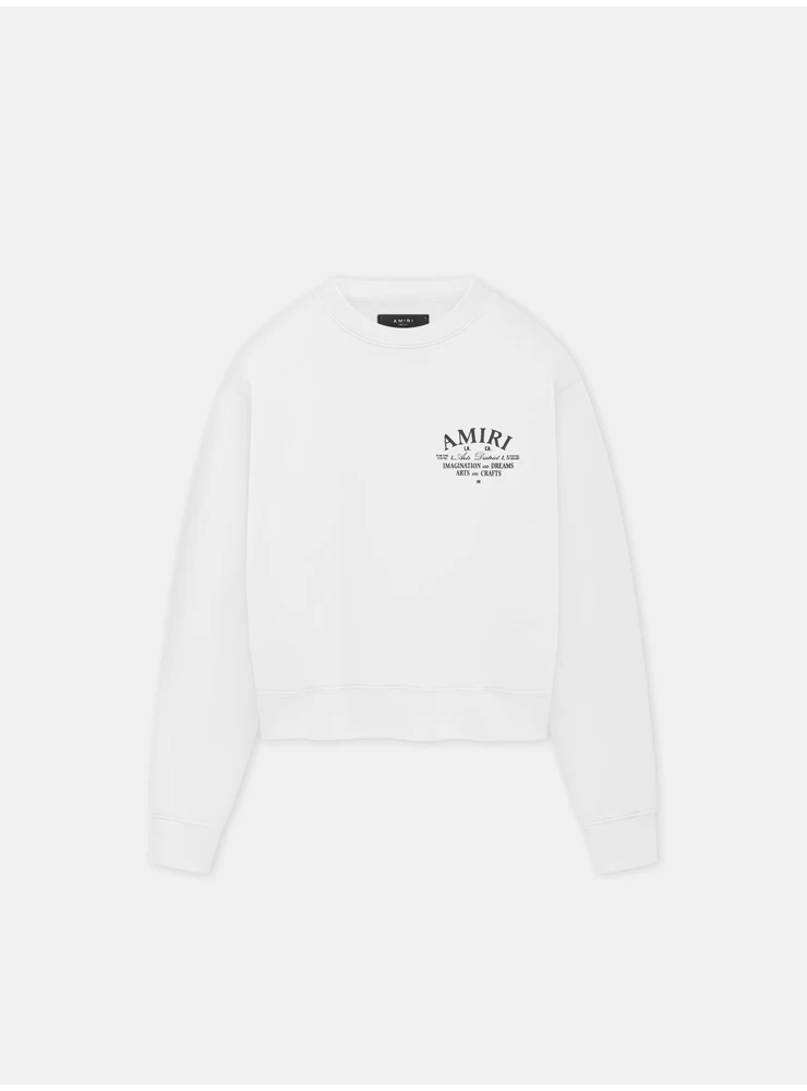 Amiri WOMEN - WOMEN'S AMIRI ARTS DISTRICT CREW - White