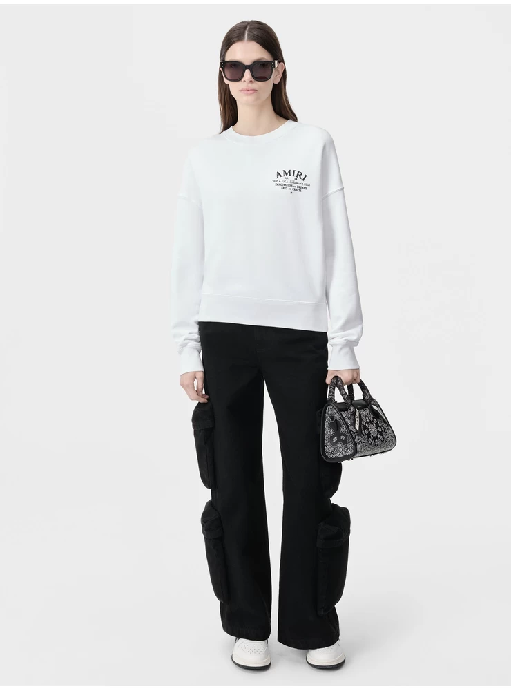 Amiri WOMEN - WOMEN'S AMIRI ARTS DISTRICT CREW - White