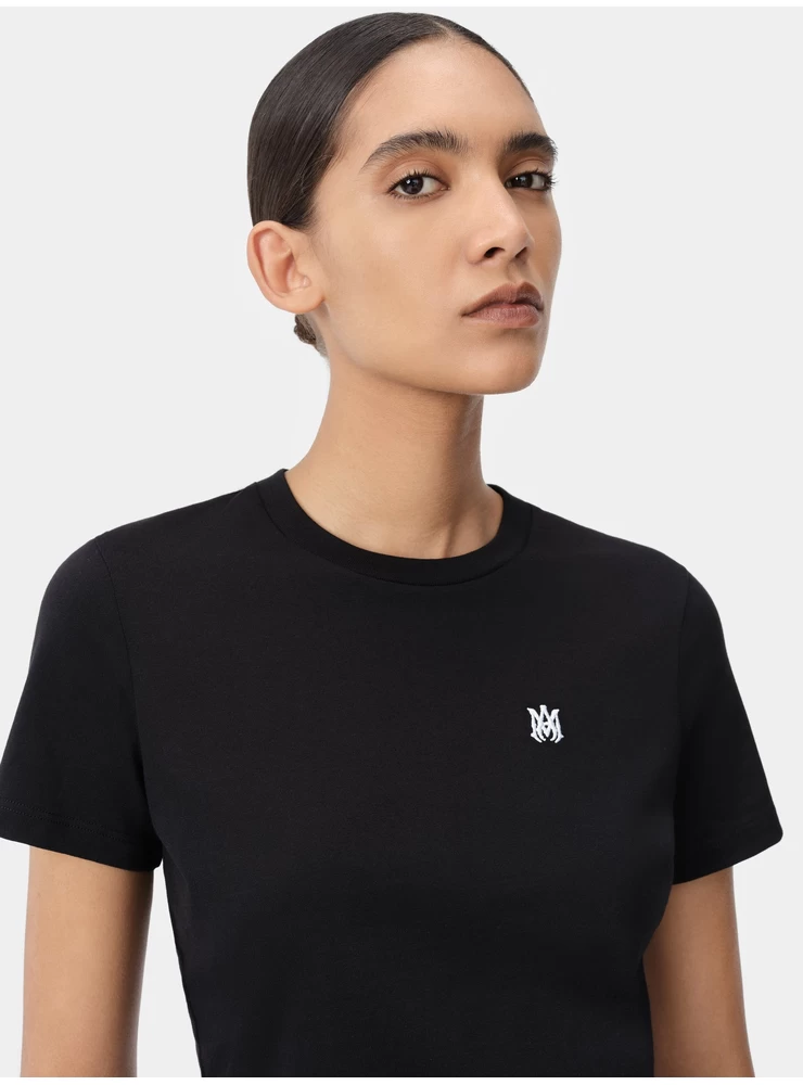 Amiri WOMEN - WOMEN'S MA EMBROIDERED BABY TEE - Black