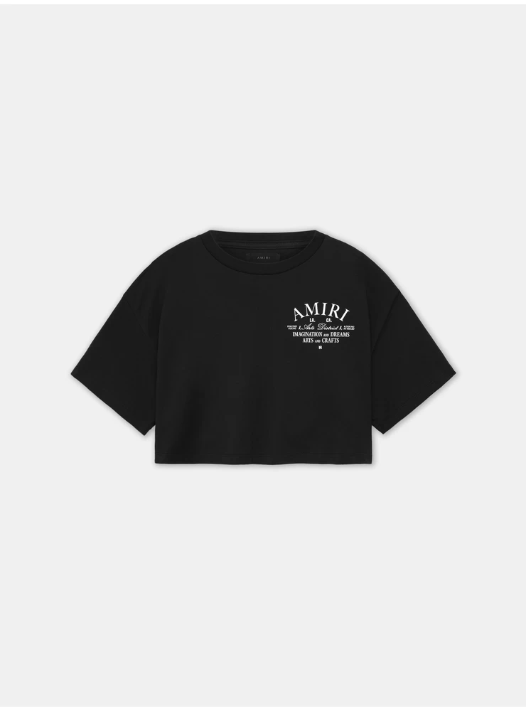 Amiri WOMEN - WOMEN'S ARTS DISTRICT CROPPED TEE - Black