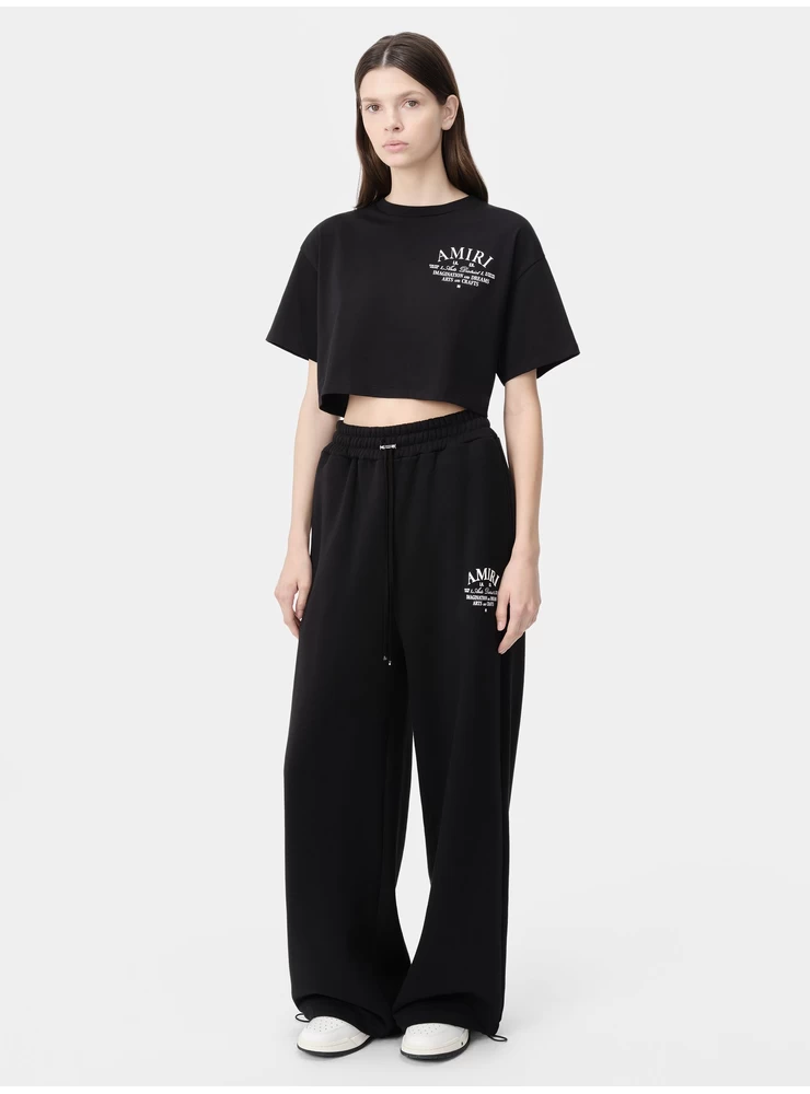 Amiri WOMEN - WOMEN'S ARTS DISTRICT CROPPED TEE - Black