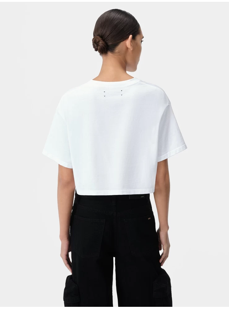 Amiri WOMEN - WOMEN'S ARTS DISTRICT CROPPED TEE - White