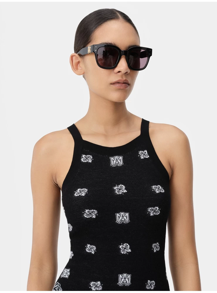 Amiri WOMEN - WOMEN'S BANDANA DRESS - Black