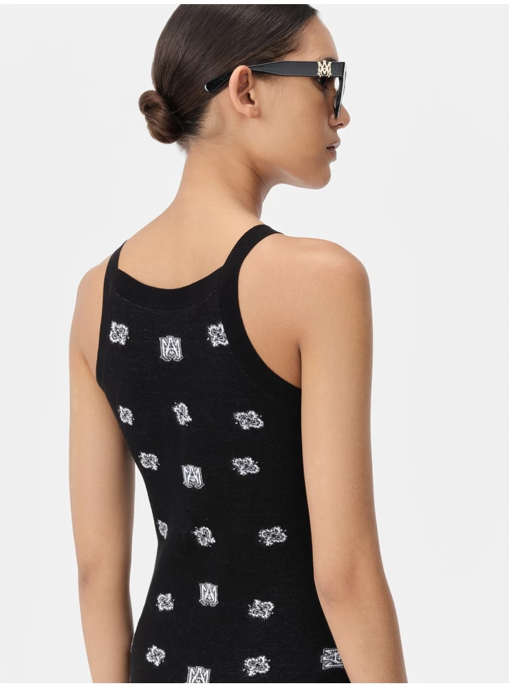 Amiri WOMEN - WOMEN'S BANDANA DRESS - Black