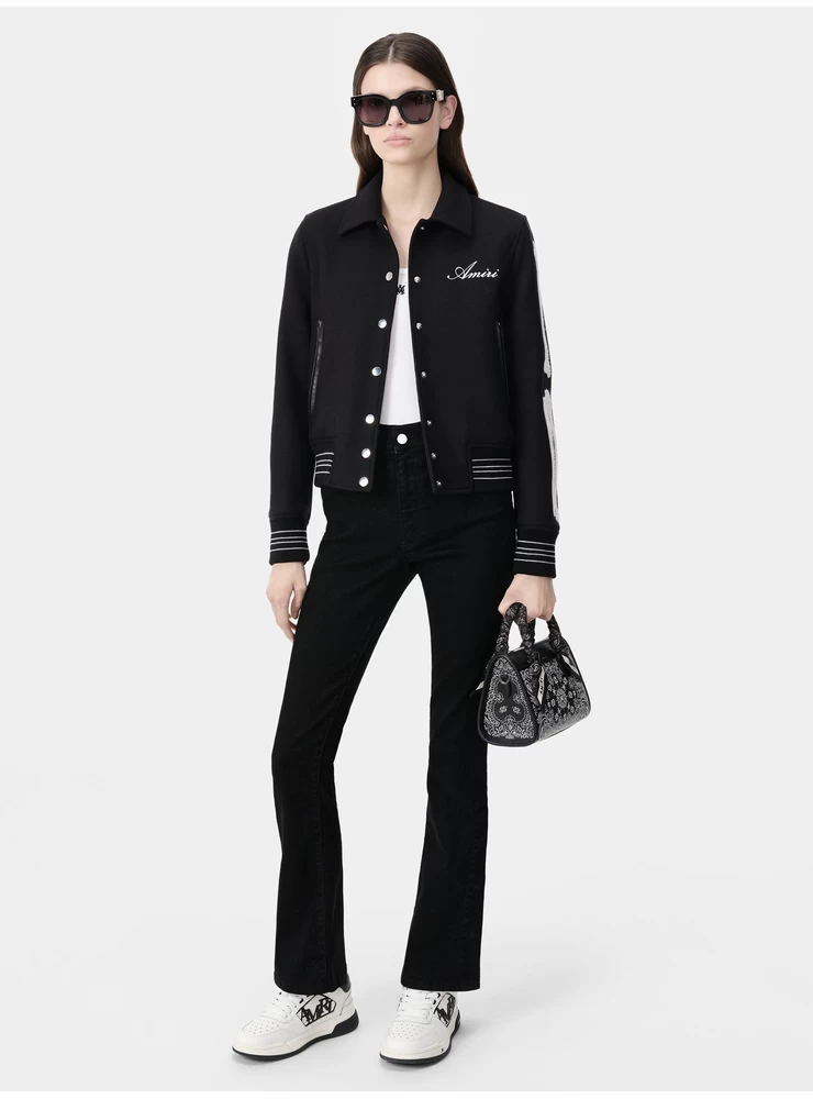 Amiri Mujer - Chaqueta De Huesos Para Mujer - Negro