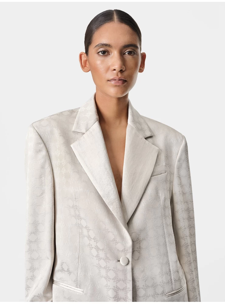 Amiri WOMEN - WOMEN'S MA QUAD OVERSIZED BLAZER - Alabaster