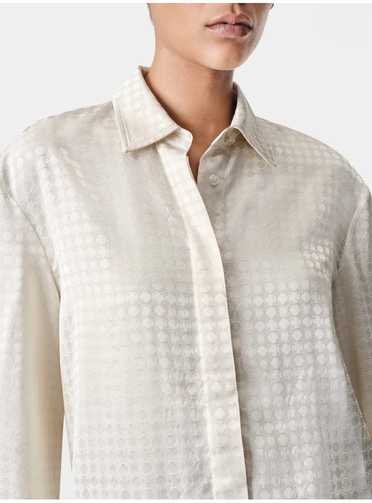 Amiri WOMEN - WOMEN'S MA QUAD LONG SLEEVE SHIRT - Alabaster