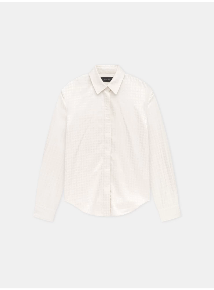 Amiri WOMEN - WOMEN'S MA QUAD LONG SLEEVE SHIRT - Alabaster