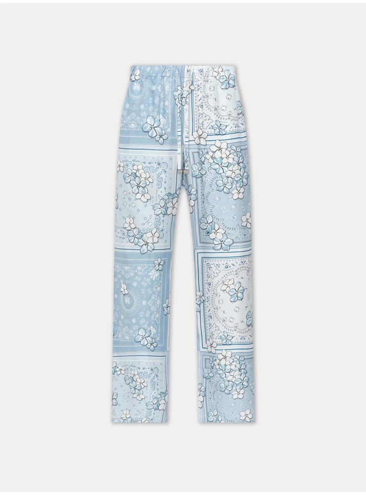 Amiri WOMEN - WOMEN'S BANDANA FLORAL PJ PANT - Cerulean