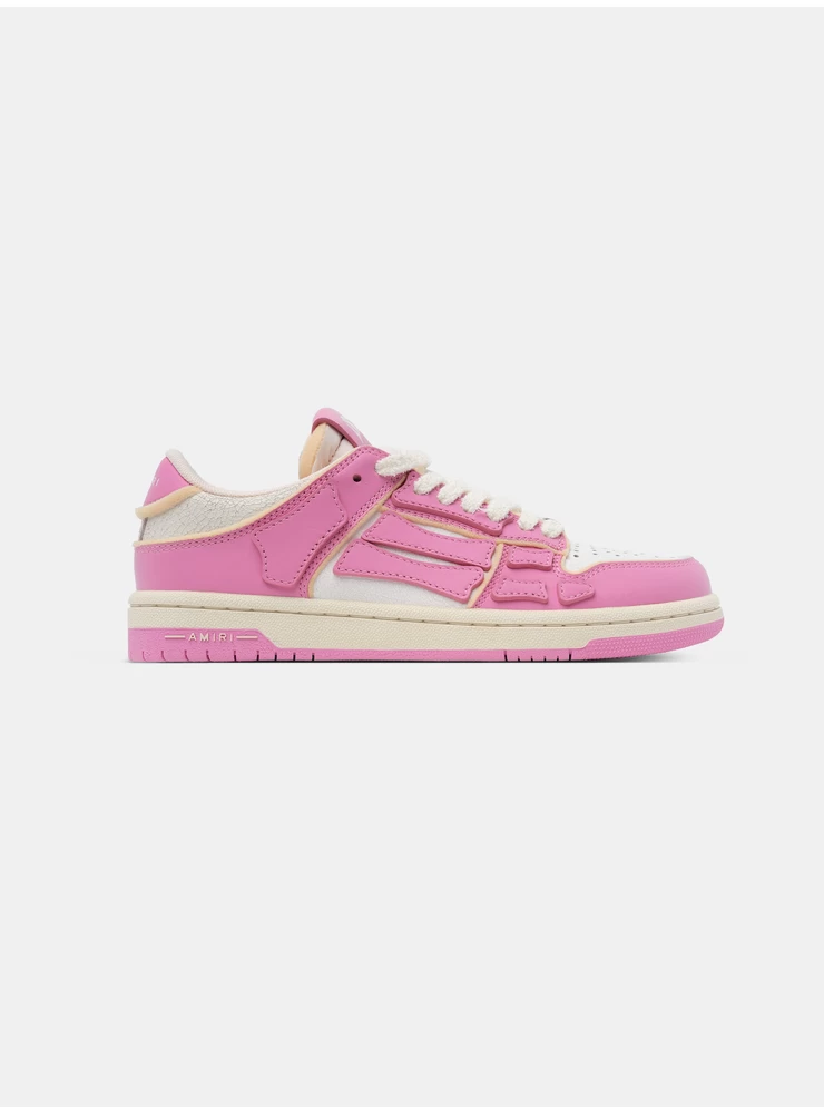 Amiri Mujer - Colegial Skel-top Bajo Para Mujer - Rosa Fucsia Blanco