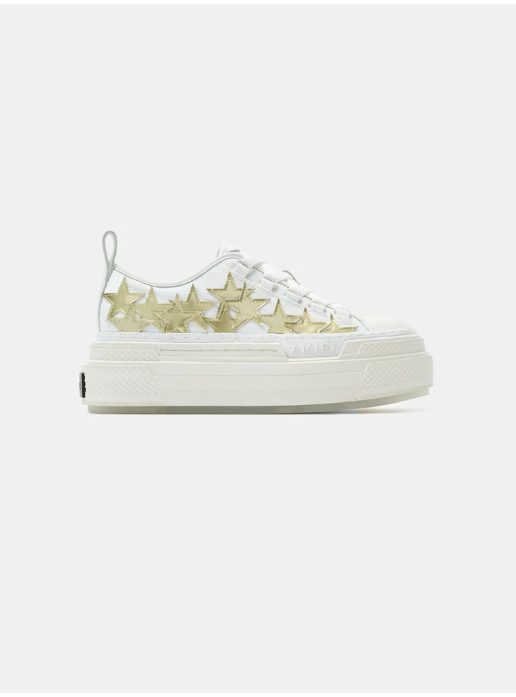 Amiri Mujer - Corte De Estrellas Con Plataforma Metálica Para Mujer - Oro Blanco