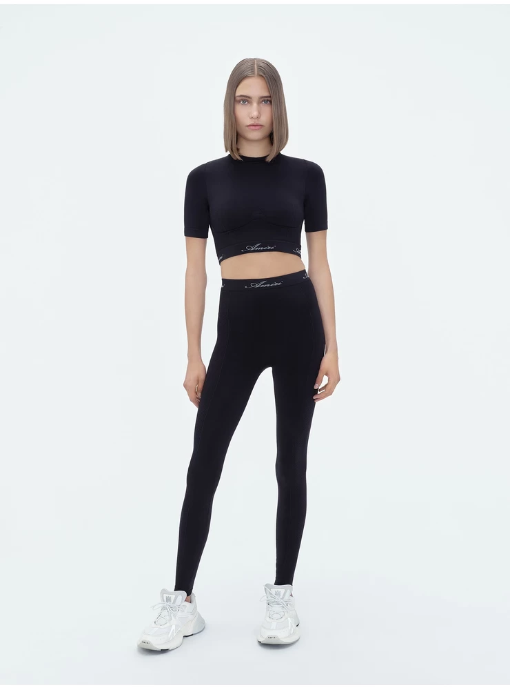 Amiri WOMEN - WOMEN'S SEAMLESS LEGGINGS - Black