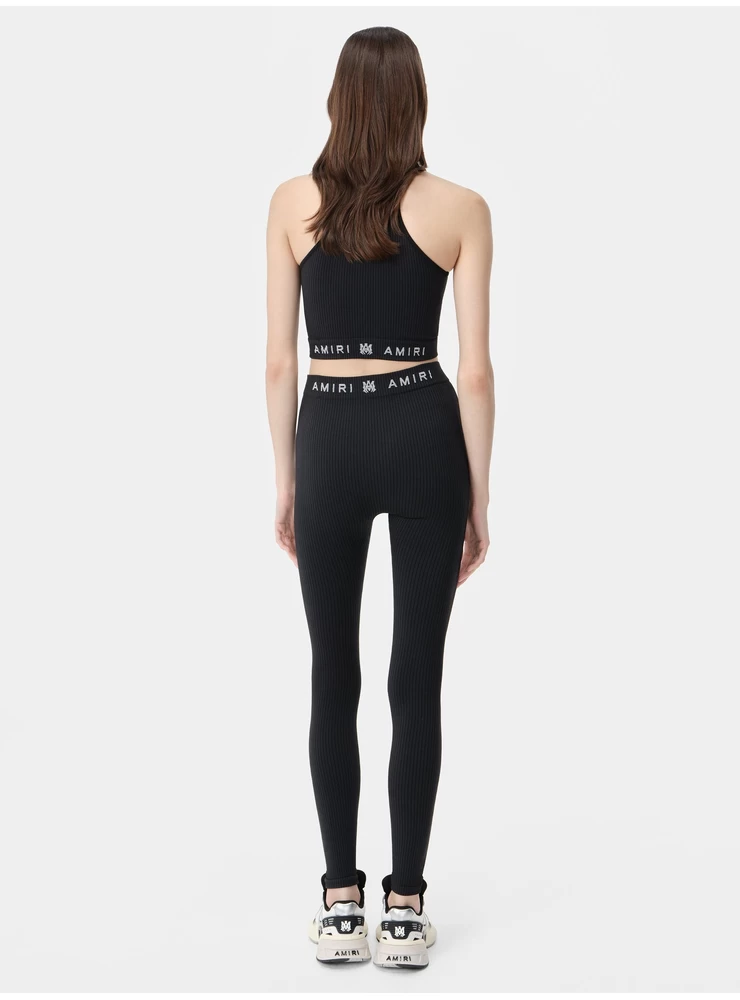 Amiri WOMEN - WOMEN'S MA RIBBED SEAMLESS LEGGING - Black