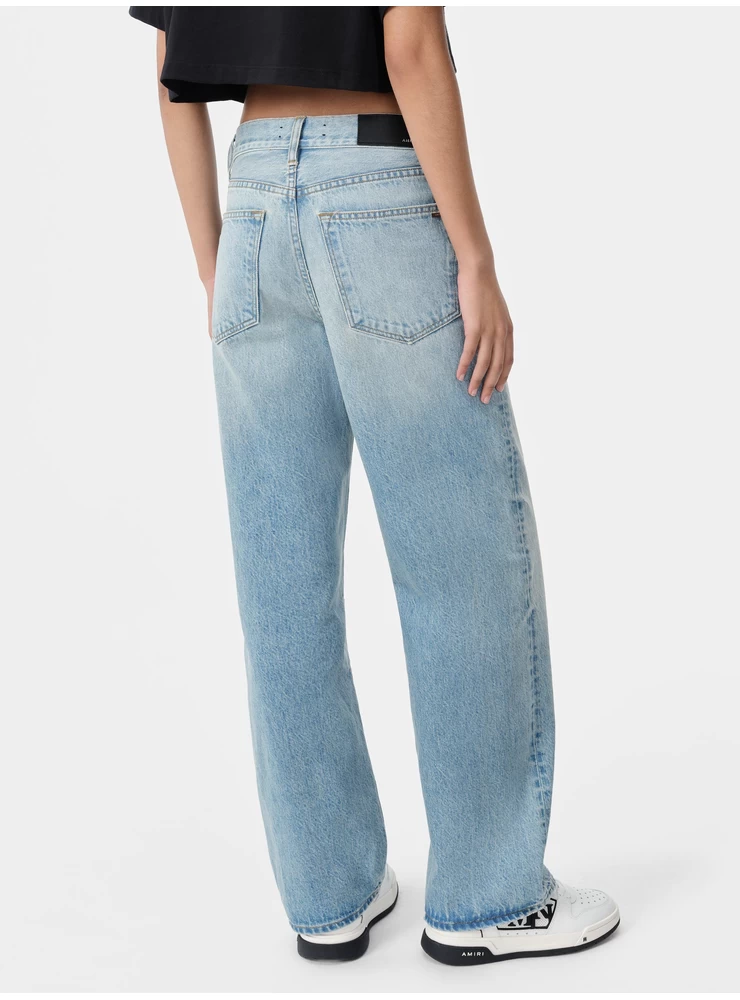 Amiri WOMEN - WOMEN'S WIDE STRAIGHT JEAN - True Blue