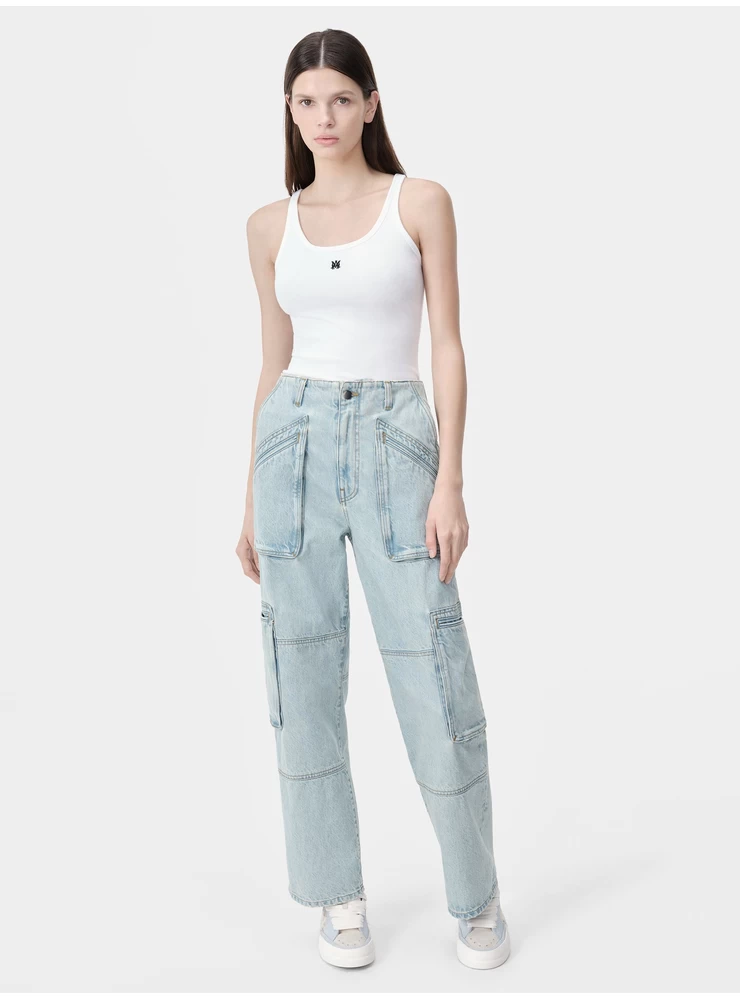 Amiri WOMEN - WOMEN'S CARGO LOOSE - Light Indigo