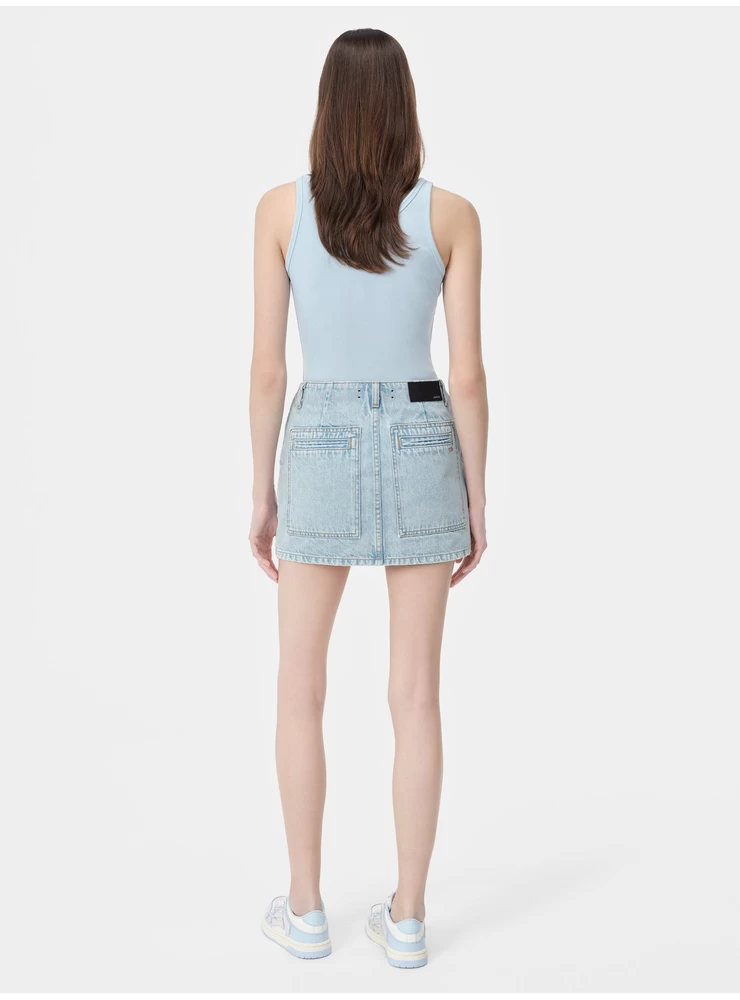 Amiri WOMEN - WOMEN'S CARGO SKIRT - Light Indigo