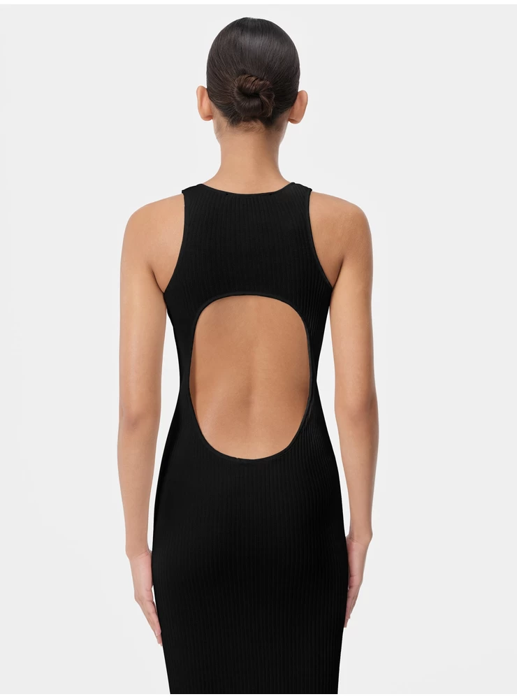 Amiri WOMEN - WOMEN'S AMIRI STACKED MAXI DRESS - Black