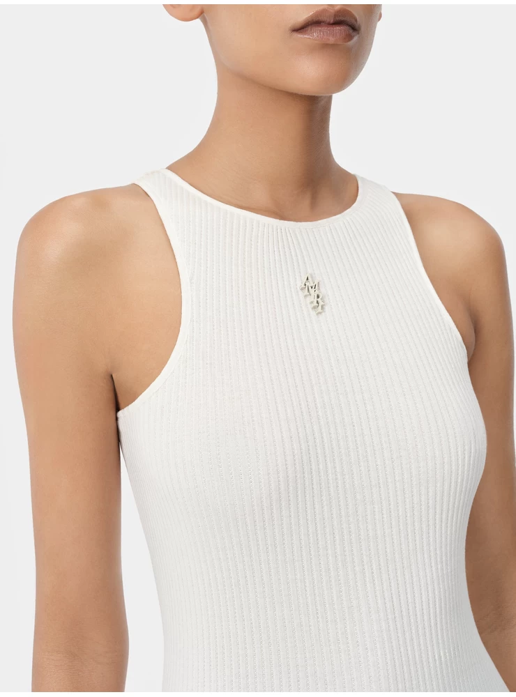 Amiri WOMEN - WOMEN'S AMIRI STACKED MAXI DRESS - Alabaster