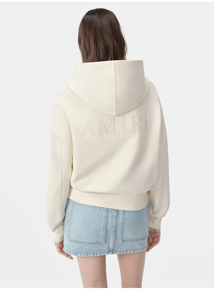 Amiri WOMEN - WOMEN'S AMIRI EMBROIDERED HOODIE - Alabaster