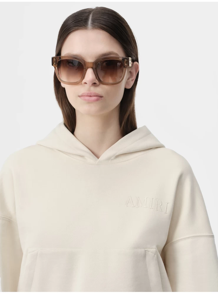 Amiri WOMEN - WOMEN'S AMIRI EMBROIDERED HOODIE - Alabaster