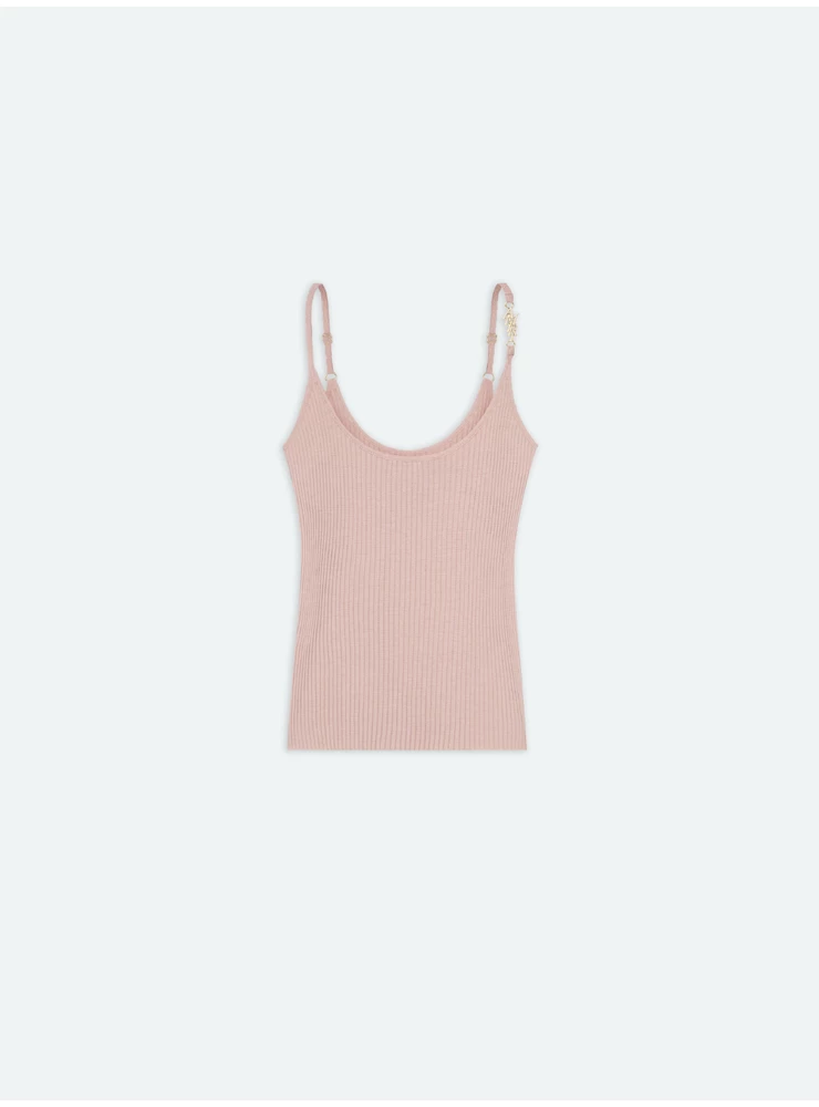 Amiri WOMEN - VERTICAL AMIRI TANK TOP - Cork